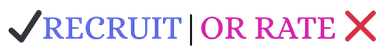 RecruitOrRate logo