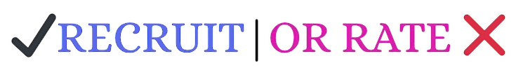 RecruitOrRate logo